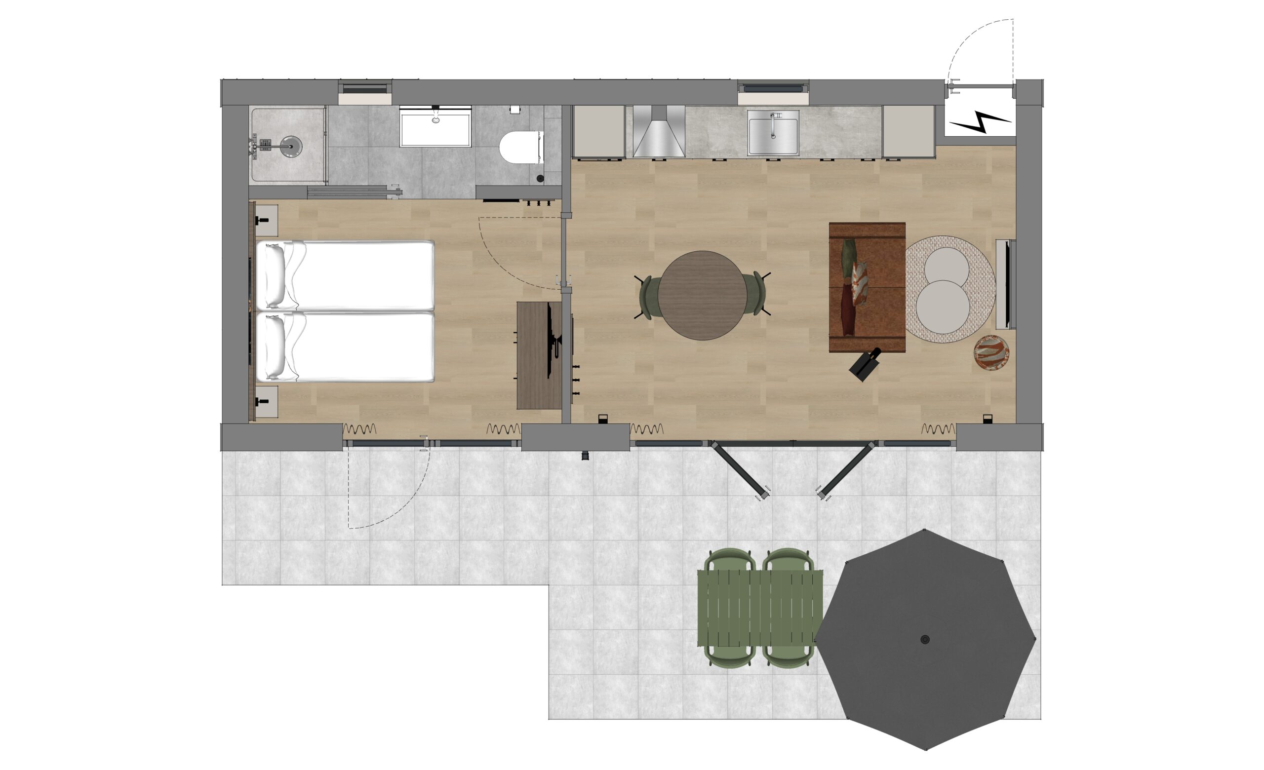 gruunhuus comfort plattegrond